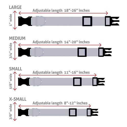 tallas del collar